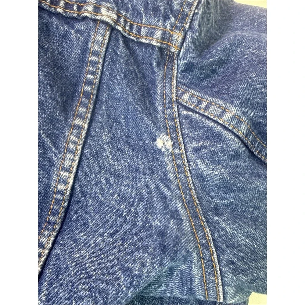 Vintage 80’s Levi’s Denim Sherpa Lined Trucker Jacket men’s size 42